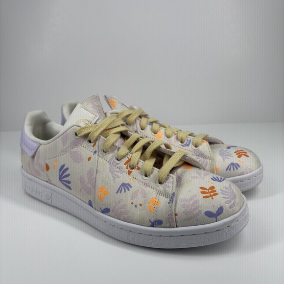 Adidas Stan Smith Plant Appreciation Day Women's 9 Cloud White Purple Sneakers‎ - Picture 13 of 16